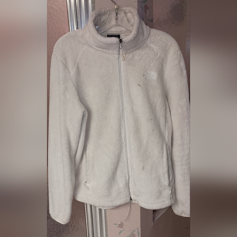 The North Face Cream Thick Fleece Jacket Women's Large - Picture 1 of 6
